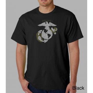 Los Angeles Pop Art Mens Us Marine Emblem T shirt