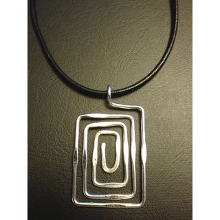 Silver Plated Maze Necklace (India) Necklaces