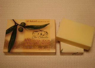 Can Solivera Hand Made 100% Extra Virgin Olive Oil Soaps   Jabon (2 bars, total net wt. 9.5 oz/270 g)  Bath Soaps  Beauty