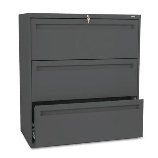 Hon 700 Series 36 inch Wide Three drawer Lockable Lateral file Cabinet