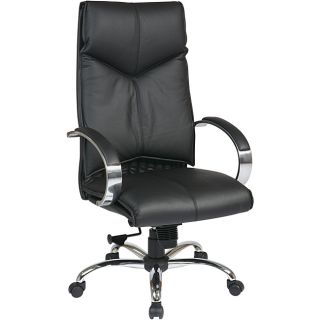 Deluxe High back Black Executive Leather Chair