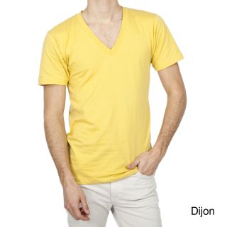 American Apparel American Apparel Organic Fine Jersey Short Sleeve V neck Shirt Yellow Size L