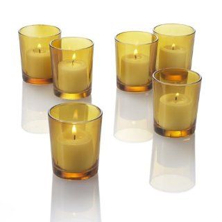 Shop Set of 12 Eastland Amber Votive Holders at the  Home Dcor Store