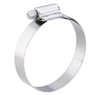 Breeze Hi Torque Liner Stainless Steel Hose Clamp, Worm Drive, SAE Size 262, 1 3/4" to 2 5/8" Diameter Range, 5/8" Band Width (Pack of 10) Worm Gear Hose Clamps