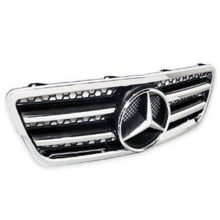 00 02 Mercedes Benz W210 E320 E430 Front Hood Grille Black +Authentic Star Emblem Automotive