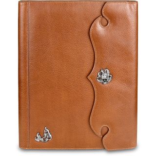 Zeyner Cognac Leather Folio Jotter