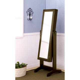 Furniture Of America Lily Cheval Mirror With Jewelry Holder
