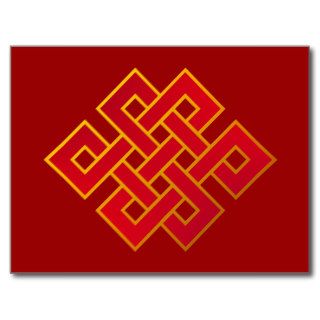 Mandala Karma Buddhism Eternal Knot Post Cards