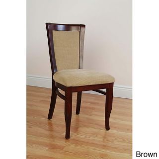 European Walnut Dining Chairs (set Of 2)