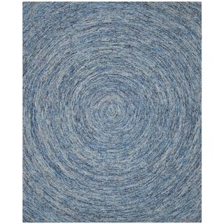 Safavieh Handmade Ikat Dark Blue/ Multi Wool Rug (8 X 10)