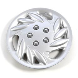 Silver 14 inch Abs Hub Caps (set Of 4)