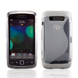 SAMRICK   Blackberry 9860 Torch Touch White 'S' Wave Hydro Gel Protective Case Cell Phones & Accessories