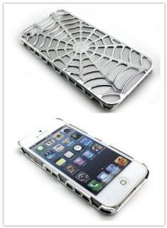 Big Dragonfly Candy Color Series Hollow Spider Web Protective Shell Hard Plastic Back Cover Case for Apple iPhone 5 5g Retail Package Silver (Color Varies) Cell Phones & Accessories