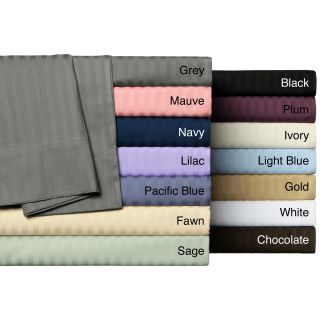 Wrinkle Resistant Woven Stripe All Cotton Sheet Set