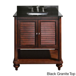 Avanity Tropica 24 inch Single Vanity In Antique Brown Finish With Sink And Top