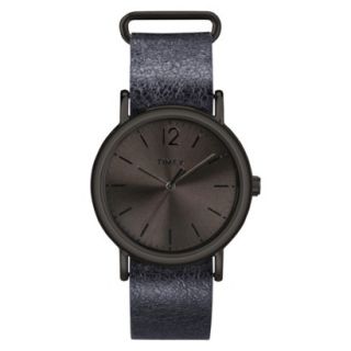 Timex Weekender™ Full Size Leather Slip Thru 20m