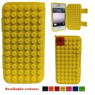 Suntech 668168 266 For Apple iPhone 4 and 4s Silicone Brick Case Flip Cover (Yellow) Cell Phones & Accessories