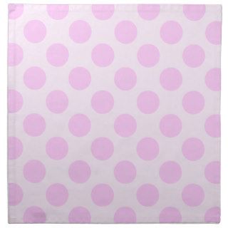 Pink Extra Large Polka Dots Cloth Napkin