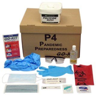 Go Kit Pandemic Preparedness Kit, P4 (1 Person for 4 Weeks, During a Pandemic Outbreak) Health & Personal Care