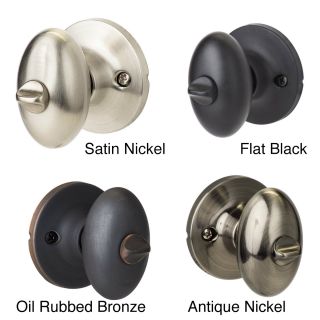 Egg Shaped Privacy Door Knob Pair (set Of 2)