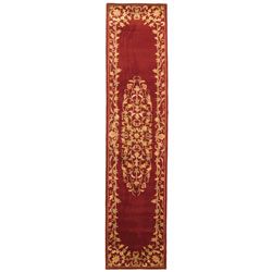 Handmade Heritage Red Wool Runner (23 X 10)