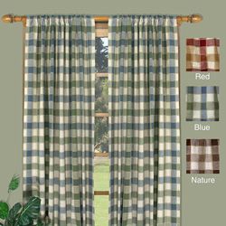 Plymouth 72 inch Plaid Woven Tailored Curtain Panels (set Of 2)