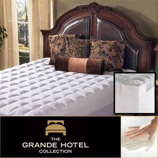 Grande Hotel Collection 4.5 inch Memory Foam And Fiber Mattress Topper