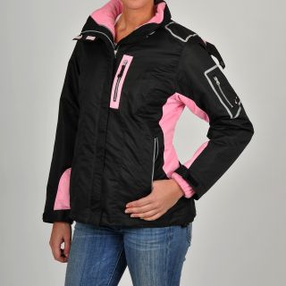 R o Womens 3 in 1 Water resistant Hooded Jacket