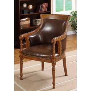 Furniture Of America Antique Oak Accent Chair