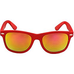 Unisex Red Fashion Sunglasses With Uv Protection