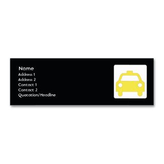 Taxi   Skinny Business Card Templates
