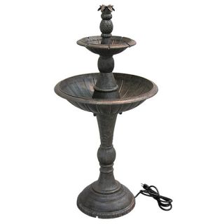 Classic Aluminum and Iron Tiered Fountain
