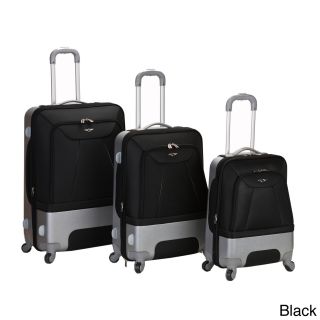 Rockland Rome Spinner Expandable 3 piece Luggage Set