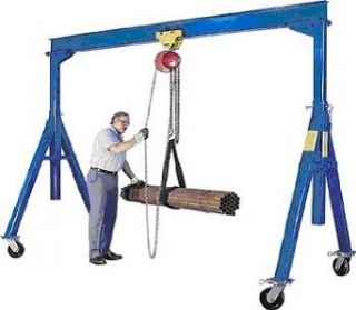 Vestil 1/4 Ton Steel Gantry Crane 8` Span, 5` 9" Height