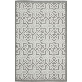 Light Grey/anthracite Indoor Outdoor Synthetic Rug (67 X 96)