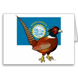 State Birdorable of South Dakota Common Pheasant Greeting Card