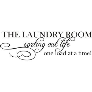 Laundry Room Sorting Life Out Vinyl Wall Art Quote