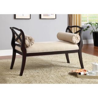 Furniture Of America Bella Elegance Espresso Sette Bench