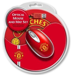 Manchester United Mouse and Mat Set Computers & Accessories