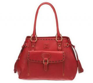 Dooney & Bourke Florentine Leather Medium Pocket Tassel Bag —