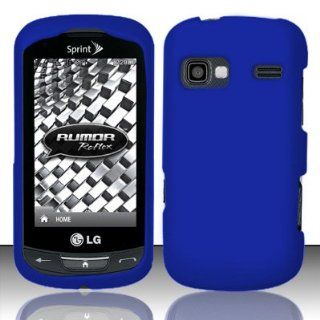 LG Rumor Reflex VN272 / LN272 Case Classic Blue Hard Cover Protector (Sprint / Boost Mobile) with Free Car Charger + Gift Box By Tech Accessories Cell Phones & Accessories