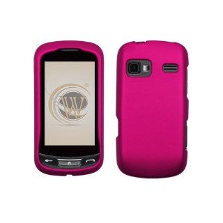 LG Rumor Reflex LN272 Rubberized Hard Case Cover   Rose Pink Cell Phones & Accessories