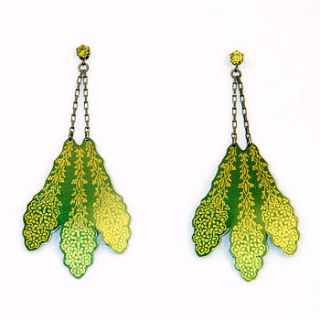 cluster flower chandelier earrings by marion made
