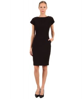 Rachel Roy Sheath Short Sleeve Dress Womens Dress (Black)