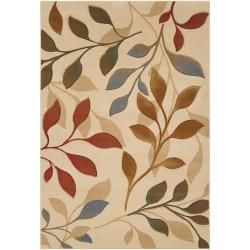 Meticulously Woven Ealing Multi Colored Floral Rug (710 X 10)