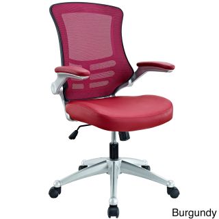 Modway Attainment Black Mesh Back And Leatherette Seat Office Chair