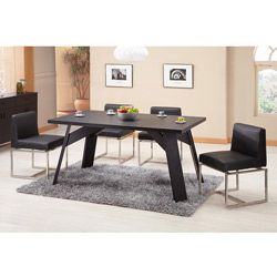 Furniture Of America Porta Black Finish Dining Table/ Office Desk