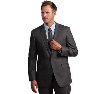Kenneth Cole Reaction Mens Slim fit Grey Suit Separate Coat