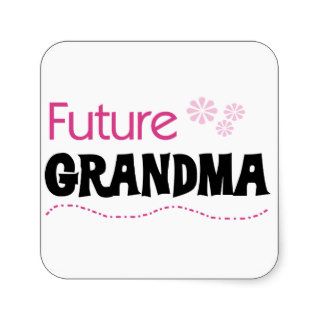 Future Grandma Gifts Square Stickers