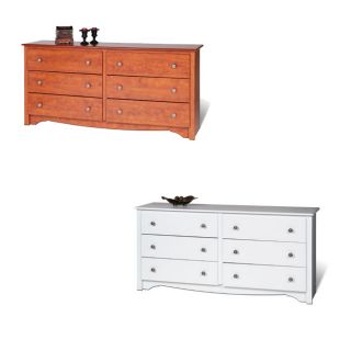 Prepac Monterey 6 drawer Dresser Cherry Size 6 drawer